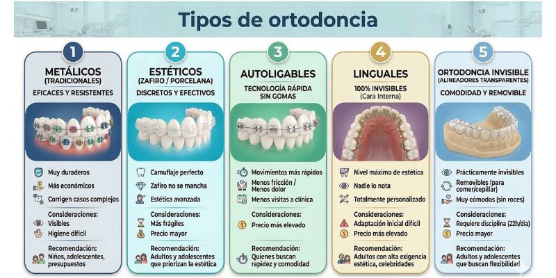 tipos de ortodoncia